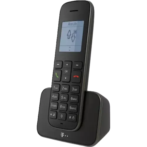Telekom Sinus 207 Schnurloses Analog-Telefon Schwarz