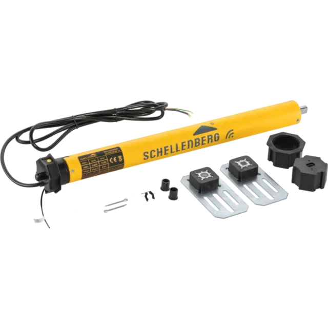 Schellenberg Funk-Rolladenmotor PREMIUM 10Nm Mini Gelb