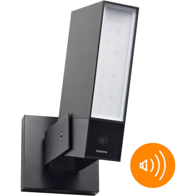 Netatmo Smarte Außenkamera (früherer Name: Presence) mit Sirene Schwarz