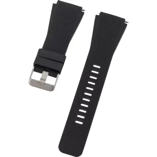 Peter Jäckel Armband 22mm Single Silicon Schwarz