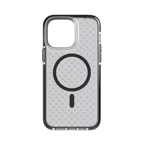 Tech21 Evo Check Case Kompatibel mit MagSafe für iPhone 14 Pro Max Schwarz