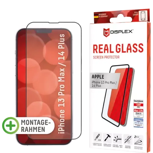DISPLEX Real Glass FC für Apple iPhone 14 Plus, 13 Pro Max