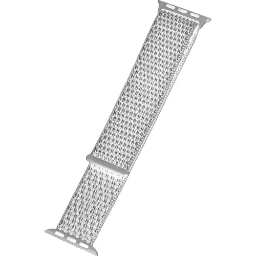 Peter Jäckel WATCH BAND Apple Watch 41/40mm (Series 4 - 9)/ 38mm (Series 1 - 3) Nylon Weiß