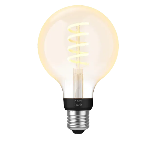 Philips Hue White Ambiance E27 Einzelpack Globe G93 Filament Weiß