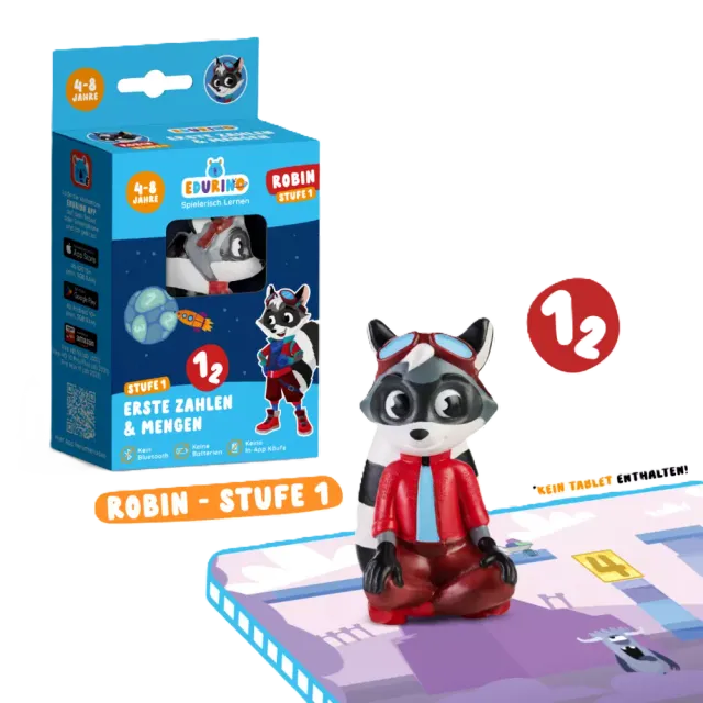 Edurino Figur Robin 1 - Zahlen & Mengen Bunt