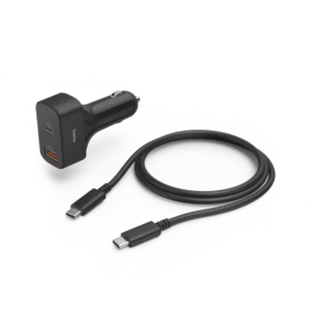 Hama Universal-USB-C-Kfz-Notebook-Netzteil, Power Delivery (PD), 5-20V/65W Schwarz