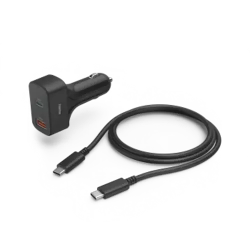 Hama Universal-USB-C-Kfz-Notebook-Netzteil, Power Delivery (PD), 5-20V/65W Schwarz