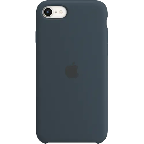 Apple Silikon Case iPhone SE Abyssblau