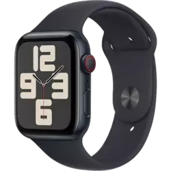 Apple Watch SE (2023) GPS Aluminium Sportarmband 32 GB 44 mm Mitternacht/Mitternacht M/L