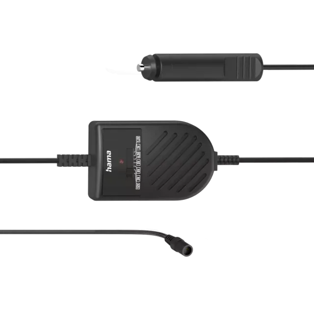 Hama Netzteil für Kfz, einstellbar, 3000mA, 36W, max. 12V, stabilis., 8 Adapter Schwarz