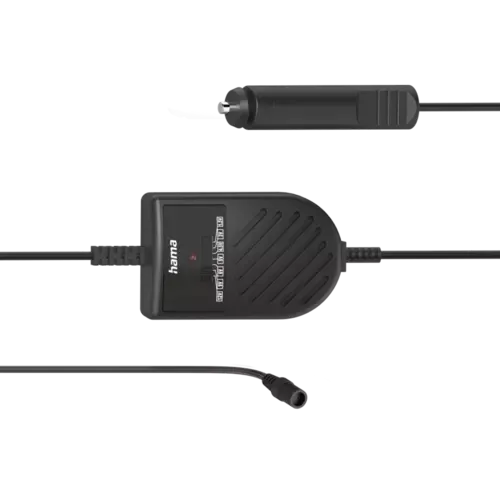 Hama Netzteil für Kfz, einstellbar, 3000mA, 36W, max. 12V, stabilis., 8 Adapter Schwarz