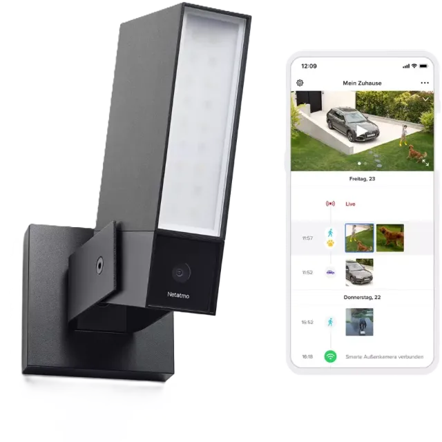 Netatmo Smarte Außenkamera (DE) Schwarz