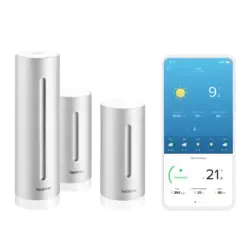 Netatmo Wetterstation und zusätzliches Smartes Innenmodul Silber
