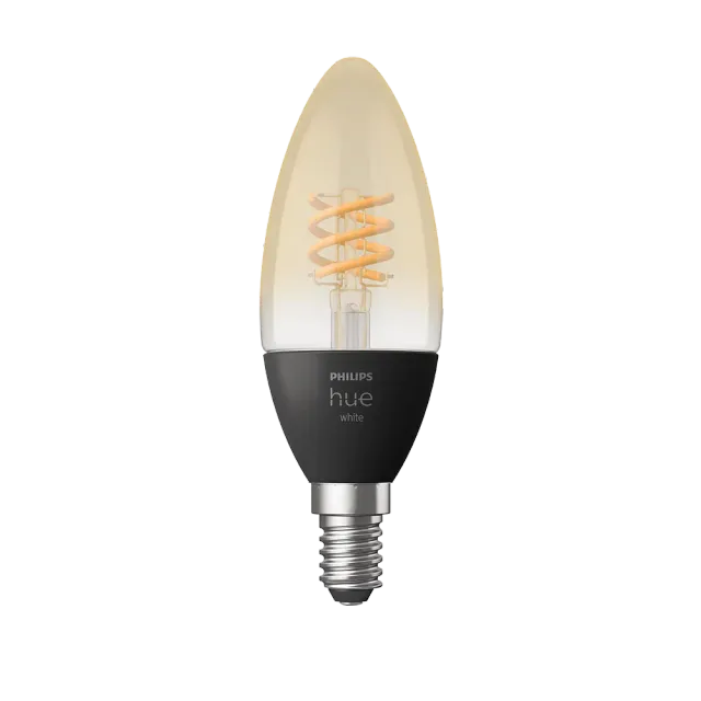 Philips Hue White E14 Kerze Einzelpack Filament Weiß