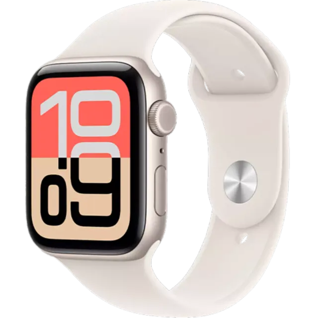 Apple Watch SE 3 5G Aluminium Sportarmband Polarstern/Polarstern/44 mm