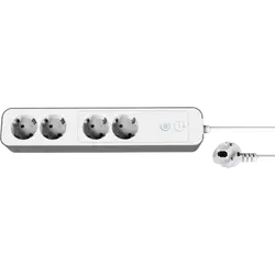 tint Smart Power Strip 4-fach-Steckdosenleiste Weiß