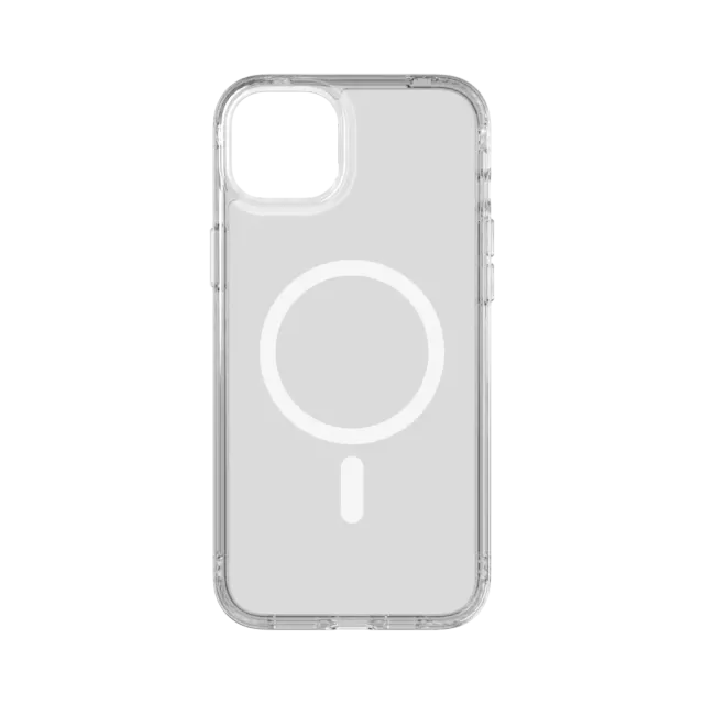 Tech21 Evo Clear Case Kompatibel mit MagSafe für iPhone 14 Plus Transparent