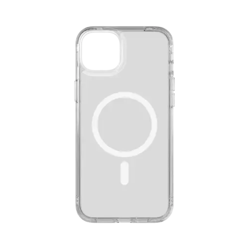 Tech21 Evo Clear Case Kompatibel mit MagSafe für iPhone 14 Plus Transparent