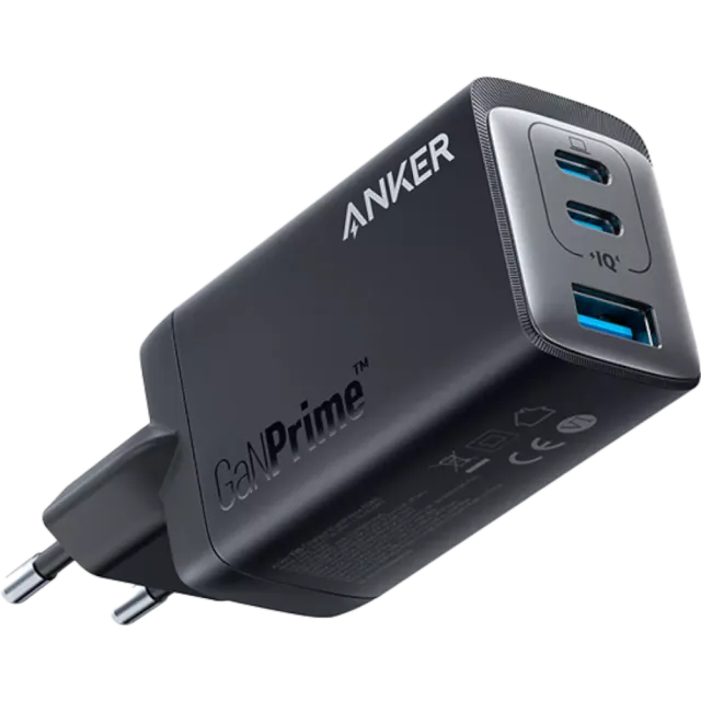 Anker 735 GaN III Prime 3-Port 65W Charger Schwarz