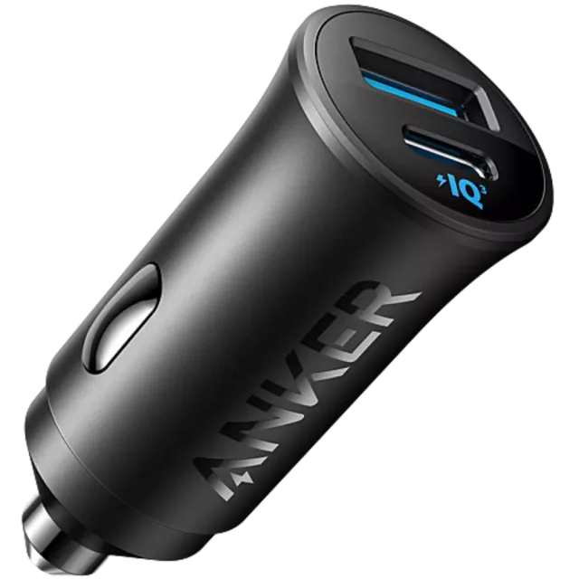 Anker 30W Kfz-Lader Dual USB-A/USB-C Schwarz