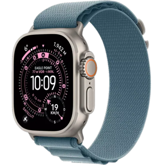 Apple Watch Ultra 3 5G Titan Alpine Loop Natur/Hellblau/49 mm