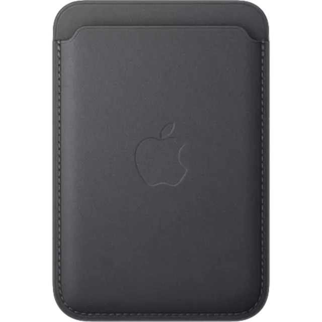Apple iPhone Feingewebe MagSafe Wallet Schwarz