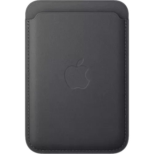 Apple iPhone Feingewebe MagSafe Wallet Schwarz