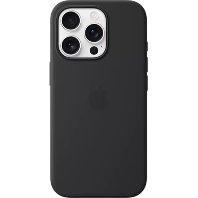 Apple Silikon Case iPhone 16 Pro Schwarz