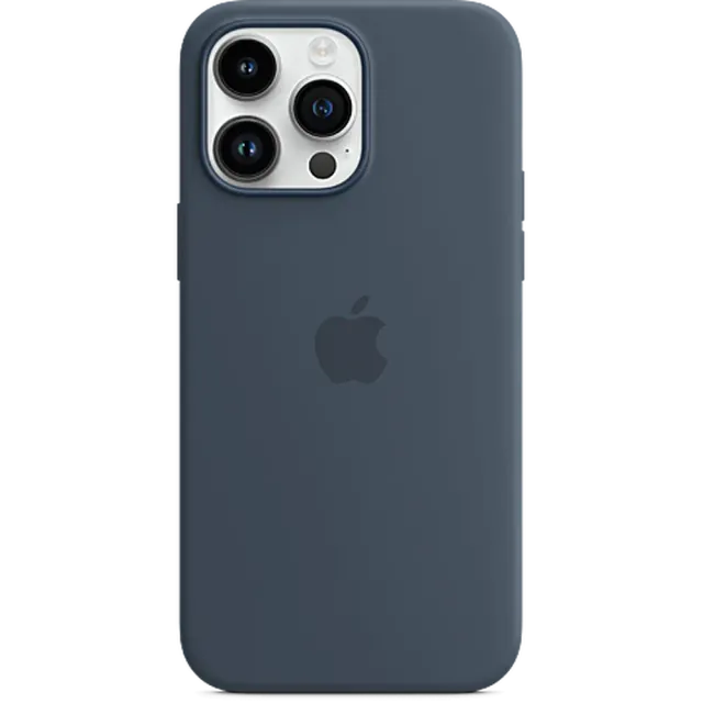 Apple Silikon Case iPhone 14 Pro Max Sturmblau