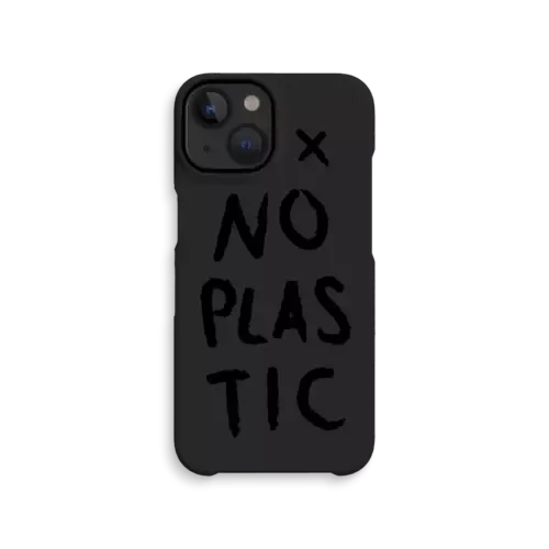 agood Back Case No plastic iPhone 14 Charcoal Black