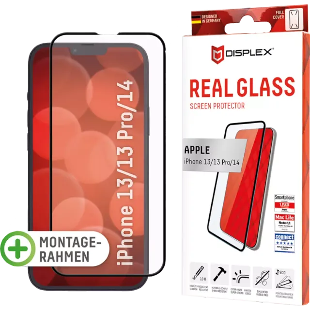 DISPLEX Real Glass FC für Apple iPhone 14, 13, 13 Pro