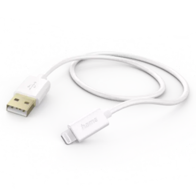 Hama Ladekabel, USB-A - Lightning, 1,5 m Weiß