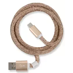 Peter Jäckel Glamour USB Data Cable Typ-C mit Sync- und Ladefunktion