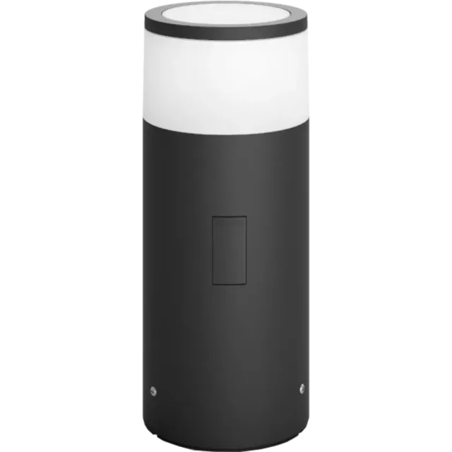 Philips Hue White & Col. Amb. Calla Sockelleuchte Erweiterung klein Niedervolt 600lm Schwarz