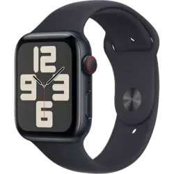 Apple Watch SE (2023) Aluminium Sportarmband 32 GB 44 mm Mitternacht/Mitternacht M/L