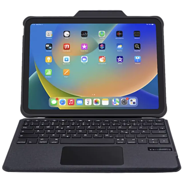 DEQSTER Rugged Touch Keyboard Apple iPad 10.9" Schwarz