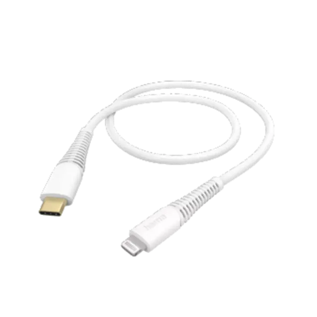 Hama Ladekabel, USB-C - Lightning, 1,5 m Weiß