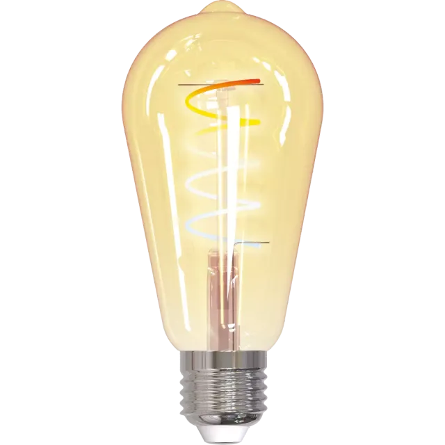 tint LED-Birnenform Edison Retro Gold white+ambiance E27, Gold