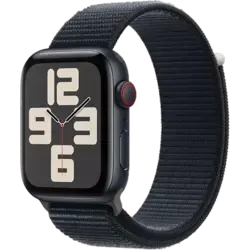 Apple Watch SE (2023) Aluminium Sport Loop 32 GB 44 mm Mitternacht/Mitternacht M/L