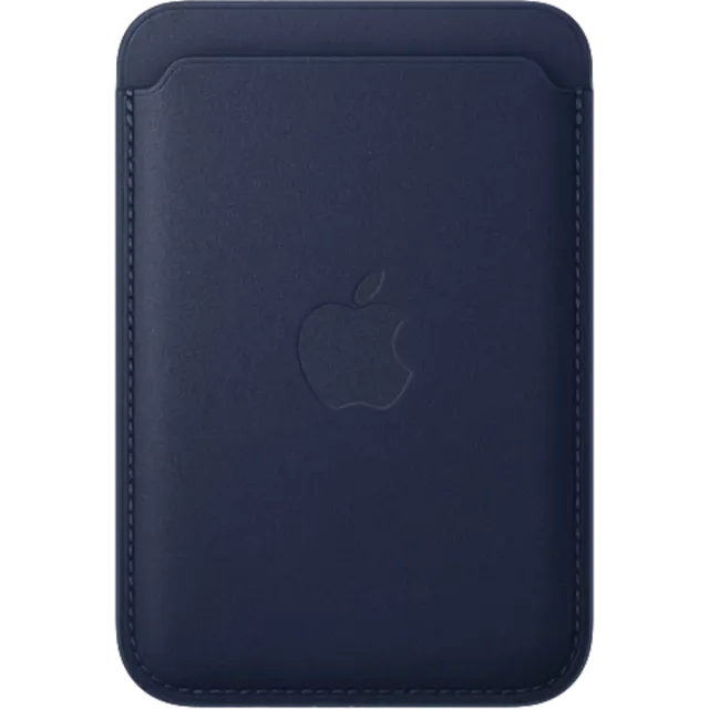 Apple iPhone Feingewebe MagSafe Wallet Tiefblau