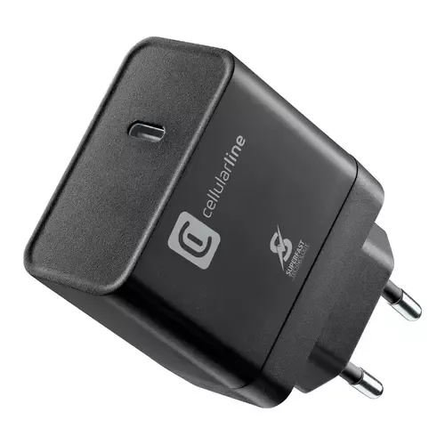 Cellularline S.p.A. USB Typ-C Super Fast Travel Charger 45W Schwarz