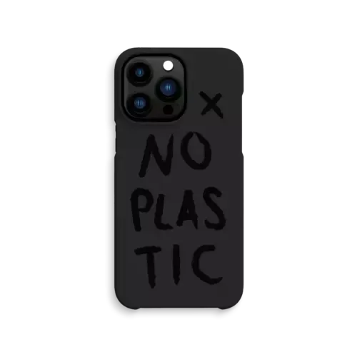 agood Back Case No plastic iPhone 14 Pro Max Charcoal Black
