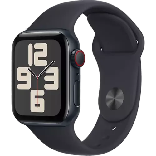 Apple Watch SE (2023) GPS Aluminium Sportarmband Mitternacht/Mitternacht S/M