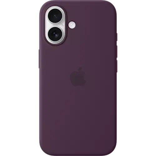Apple Silikon Case iPhone 16 Pflaume
