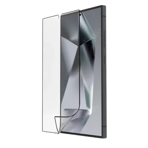 Hama Handy-Schutzglas "Super Hybrid" für Samsung Galaxy S24 Ultra Montagehilfe Durchsichtig
