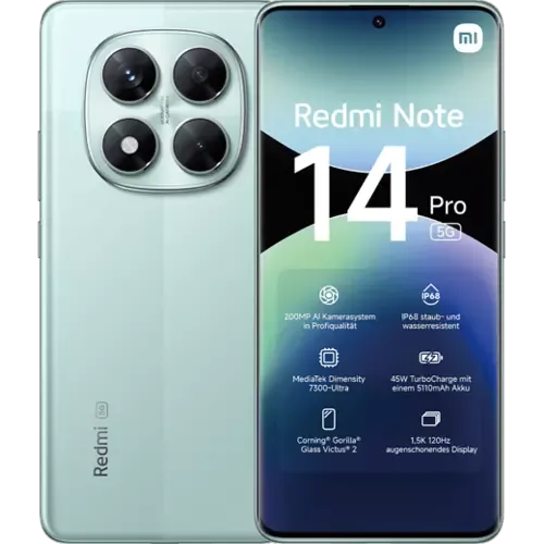 XIAOMI Redmi Note 14 Pro 5G Coral Green