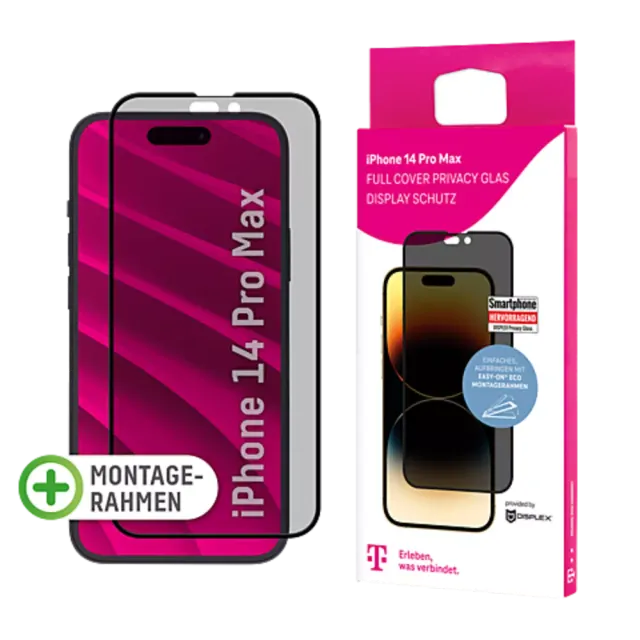 Displex Privacy Display Glas Apple iPhone 14 Pro Max Transparent