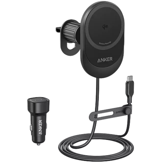 Anker 15W MagGo Wireless Car Charger Weiß