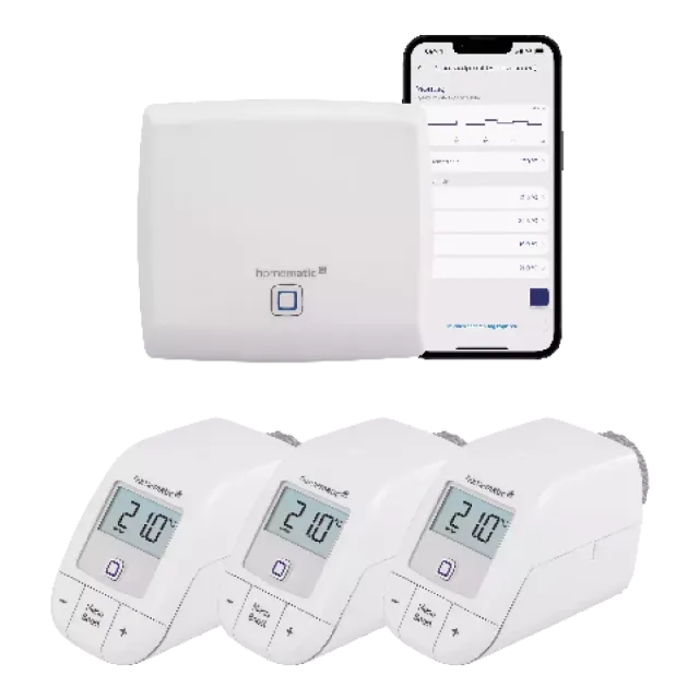 Homematic IP Bundle Starter Set Heizen + 1 x Thermostat basic Weiß