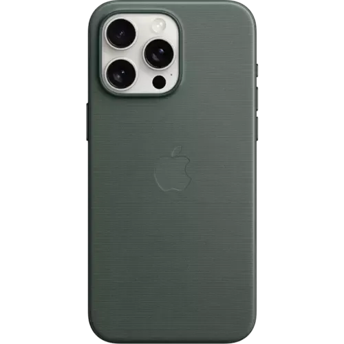 Apple iPhone 15 Pro Max Feingewebe Case Immergrün